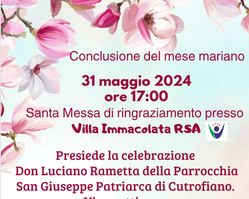 Conclusione del Mese Mariano a Villa Immacolata
